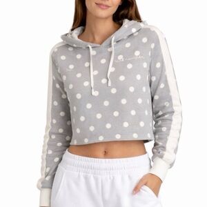 Women's Champion Sweater Hoodie Lightweight Polka Dots Size Small